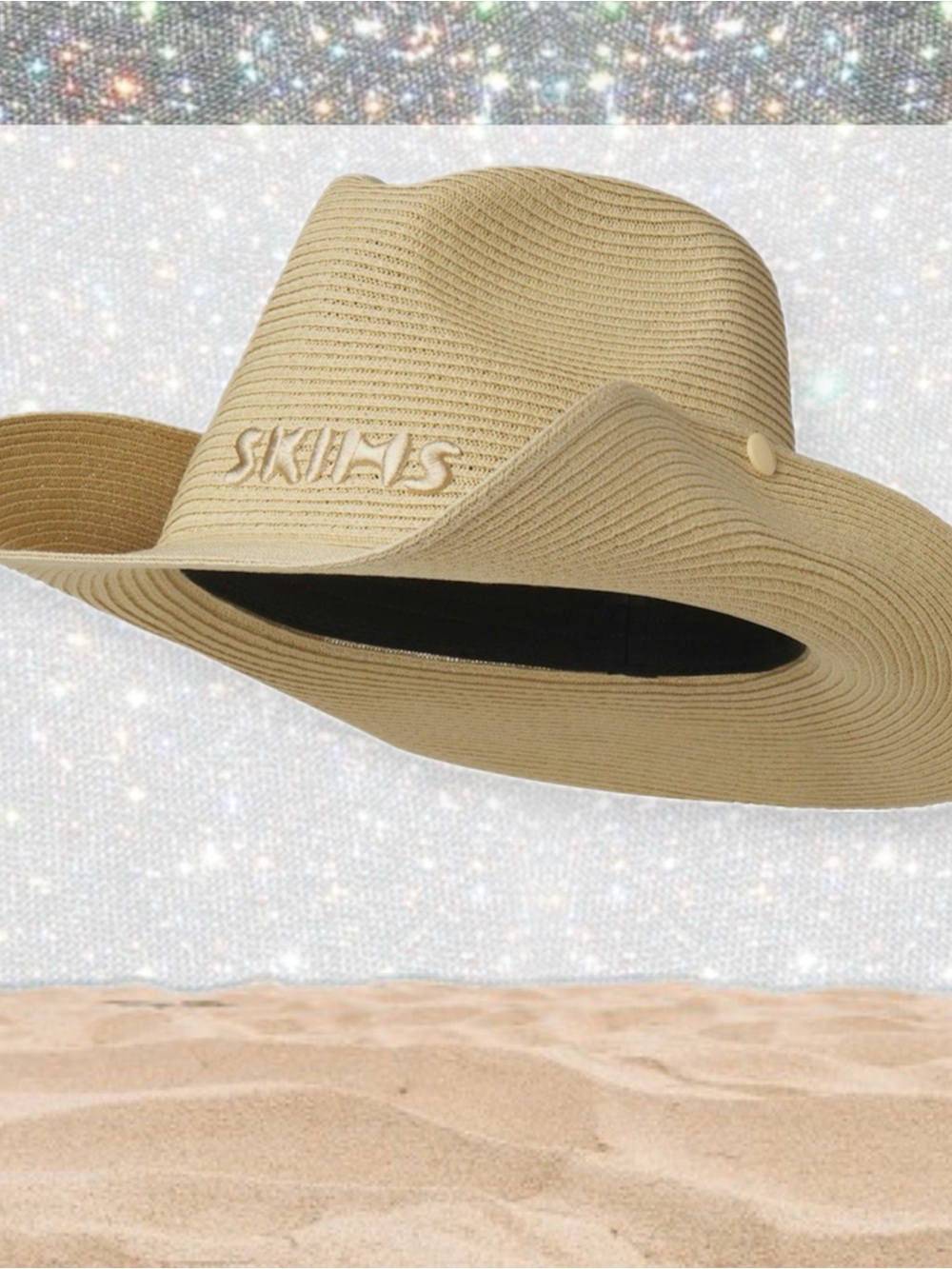 SKIMS Woven Side Snap Hat BNWT! - Picture 3 of 5